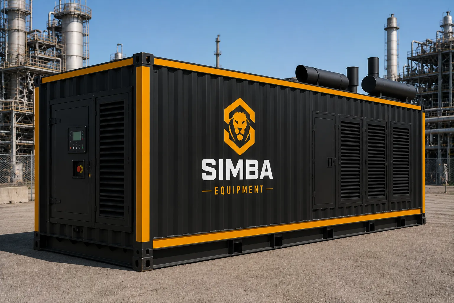 Container generator 500kW to 3MW front quarter view