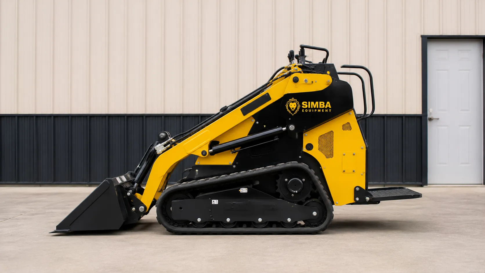 Mini skid steer side profile