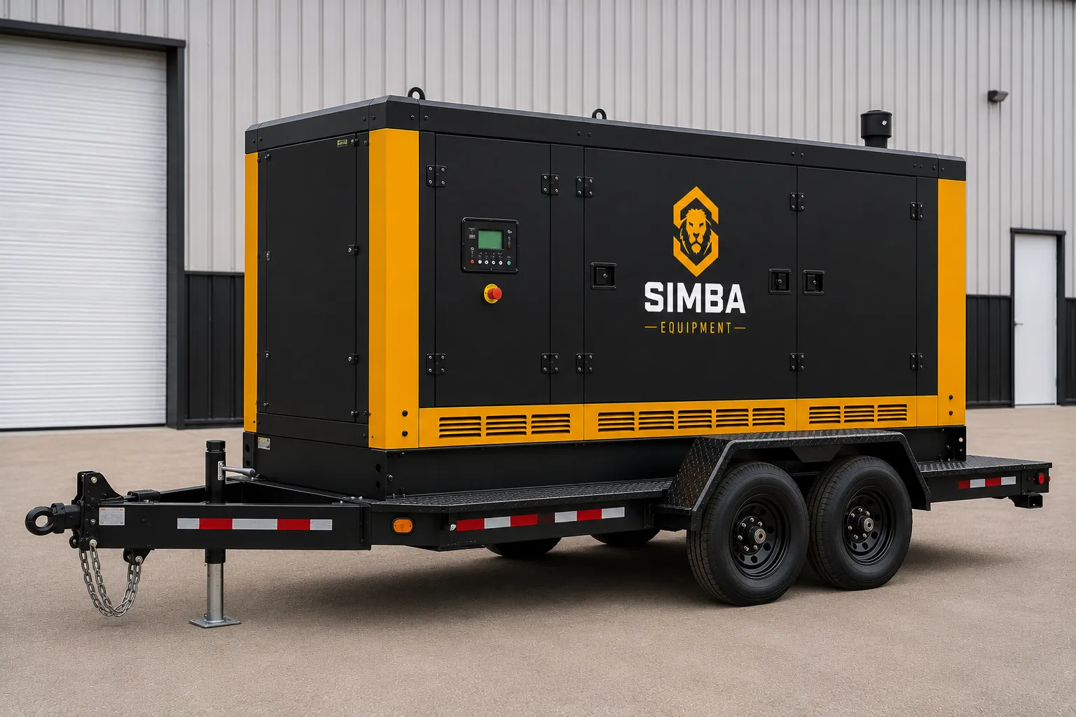 Mobile generator 50kW to 150kW front quarter view