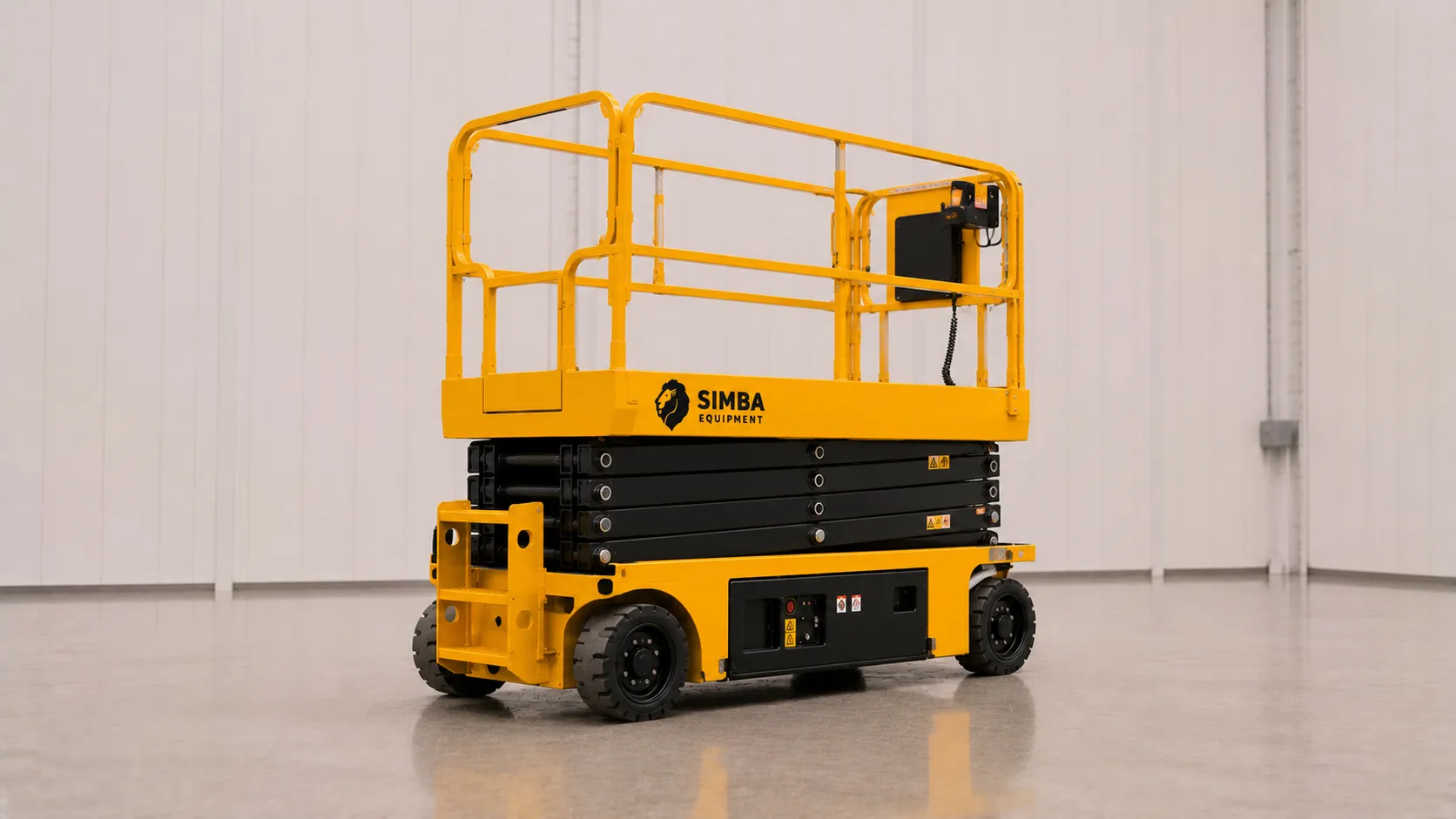 Scissor lift front quarter view