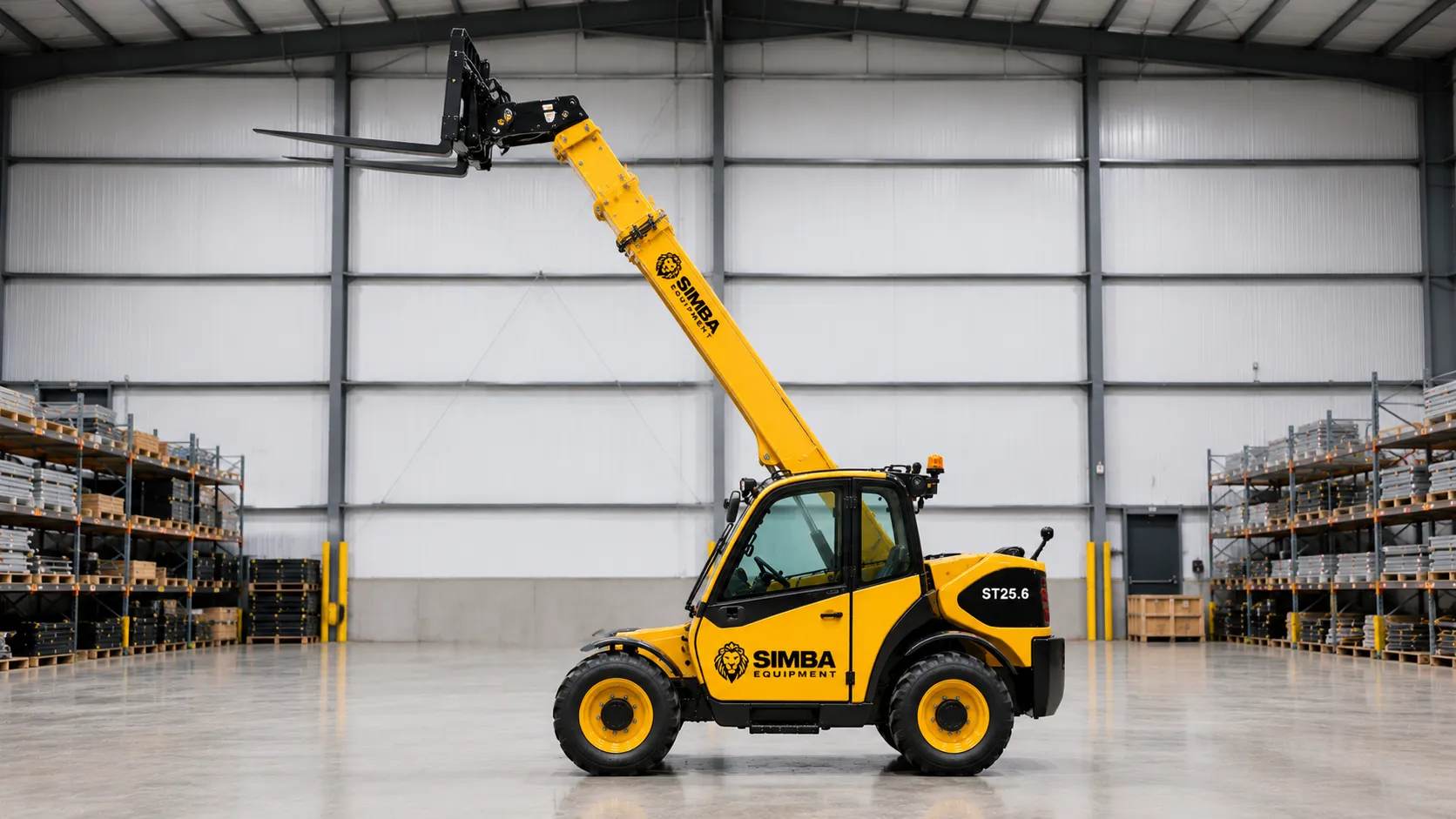 Lynx 5.5K telehandler with boom extended