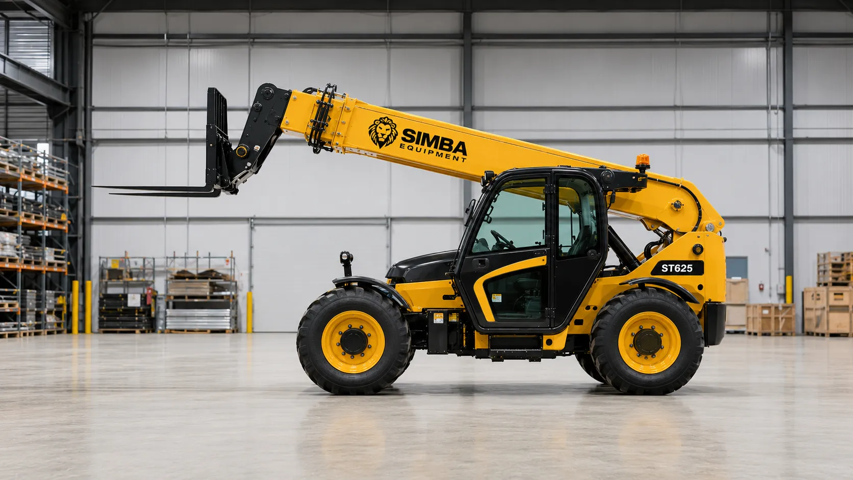 Leopard 9K telehandler side profile view