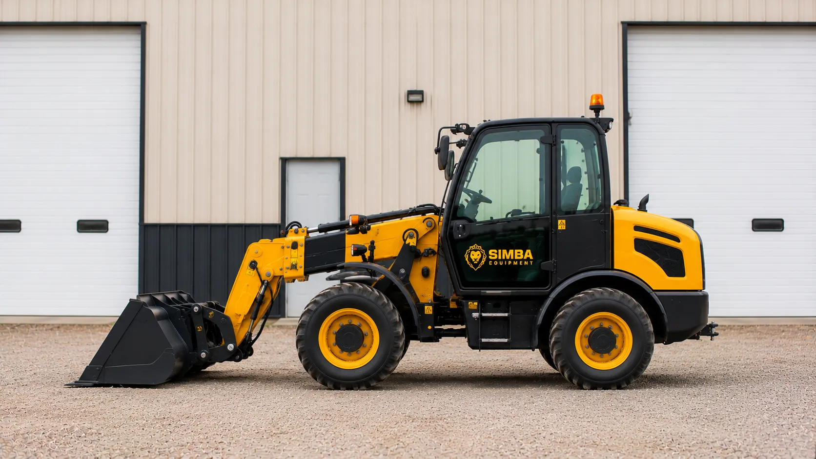 Telescopic loader side profile