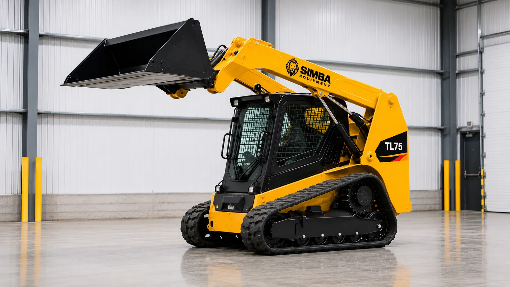 Compact track loader quarter view