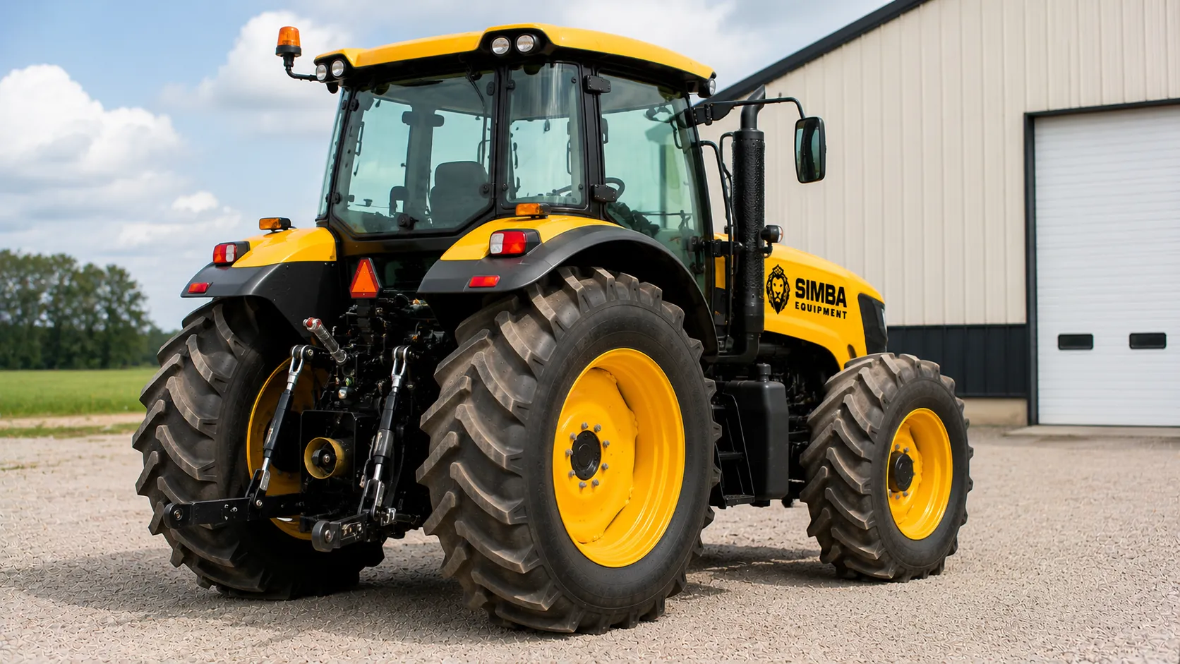 70hp tractor rear view
